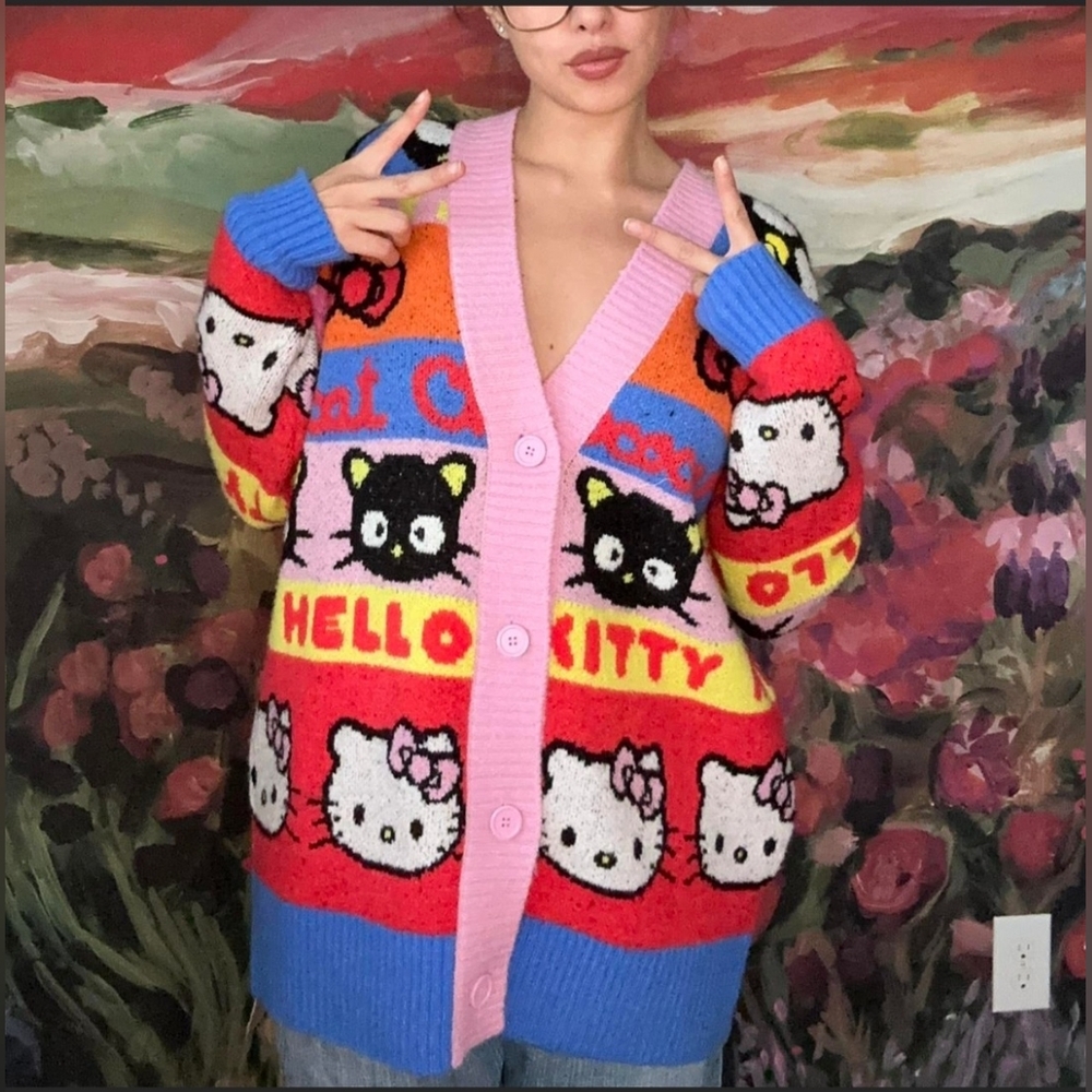Forever 21 RARE Hello Kitty and Friends Sweater. Limied Edition. Like New NWOT - Picture 3 of 6